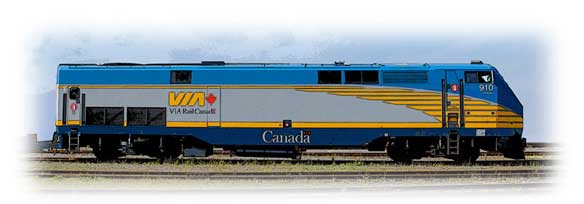 Locomotives P42DC - VIA Rail Canada